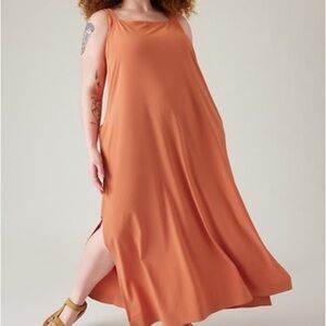 Athleta Terracotta Sleeveless Maxi Dress